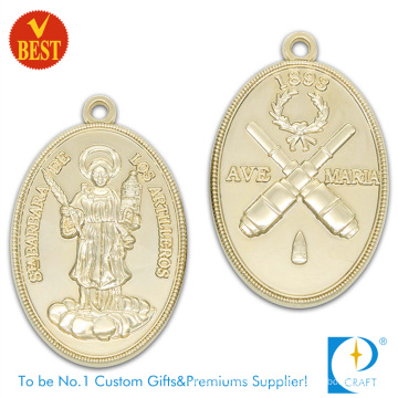 Customized Zinc Alloy Pressure Stamping 2D Both Side Religious Medal in High Quality